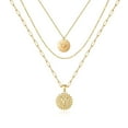 thumbnail image 1 of SMILEST Gold Layered Initial Necklaces for Women Dainty 14k Gold Plated Coin Initial Necklace Layering Gold Choker Necklaces Jewelry for Women, 1 of 7