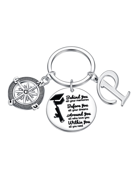 Graduation Gifts for Her Compass Keychain Class of 2025 Graduation Keychain High School College Graduation Gift for Her 2025