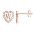 thumbnail image 1 of IEFSHINY Heart Initial Stud Earrings for Women Cubic Zirconia Hypoallergenic Stud Earrings Jewelry Birthday Gifts for Women, 1 of 6