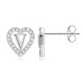 thumbnail image 1 of IEFSHINY Heart Initial Stud Earrings for Women Cubic Zirconia Hypoallergenic Stud Earrings Jewelry Birthday Gifts for Women, 1 of 6