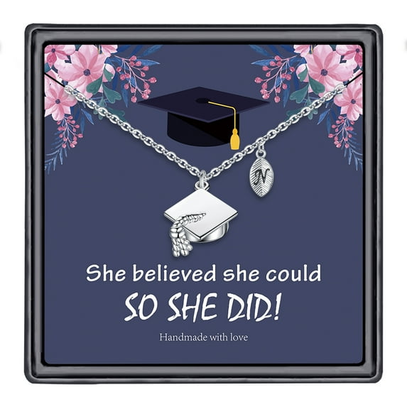 TURANDOSS High School Graduation Gifts for Her Friendship Gifts for Women Friends Graduation Cap Pendant Necklace