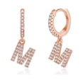 thumbnail image 1 of IEFSHINY Initial Earrings for Women 925 Sterling Silver Post 14K Gold Plated Small Huggie Hoop Earrings Initial Dangle Earrings Hypoallergenic Jewelry Gifts for Women, 1 of 7
