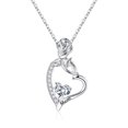 thumbnail image 1 of TURANDOSS Mothers Day Gifts for Mom from Daughter Son 925 Sterling Silver Heart Rose Birthstone Necklace Jewelry Gifts, 1 of 7