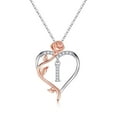 thumbnail image 1 of TURANDOSS Rose Heart Initial Necklaces Gifts for Women Mothers Day Valentines Anniversary Birthday Gifts for Her Women Wife Womenfriend Mom, 1 of 7