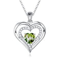 thumbnail image 1 of TURANDOSS S925 Sterling Silver Nurse Gifts Heartbeat Birthstone Necklace for Women Nurse Graduation Appreciation Gifts for Nurses Doctors, 1 of 6
