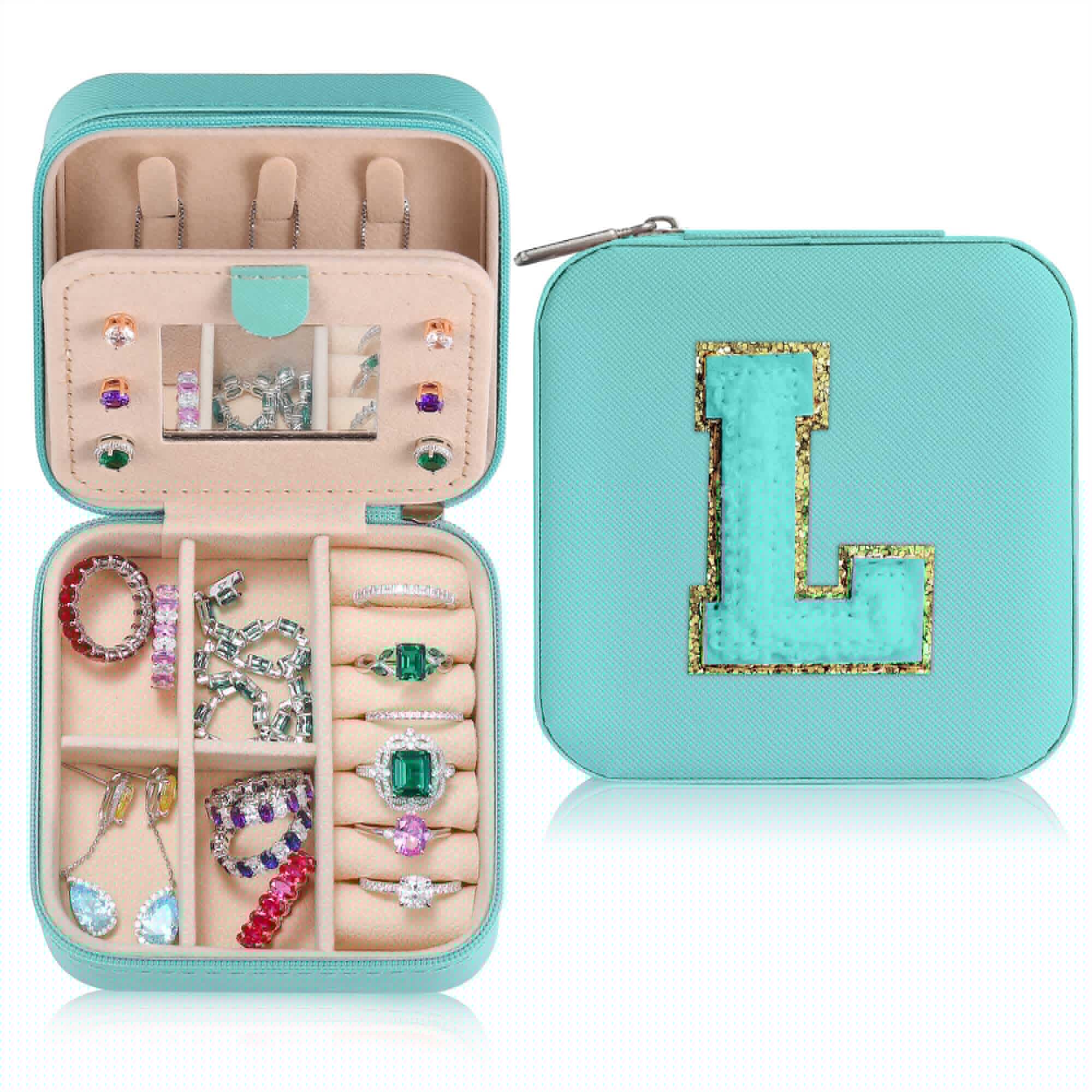 Travel Essentials Jewelry Boxes for Women Ring Earring Holder Organizer Jewelry Organizer Jewelry Box for Women Girls