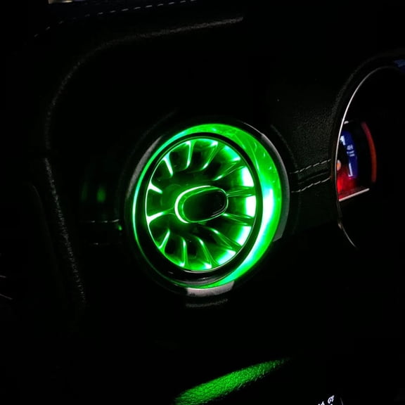 AMERICAN MODIFIED Turbo Air AC Vent W/ Ambient Light for 18+ Jeep Wrangler JL Gladiator JT