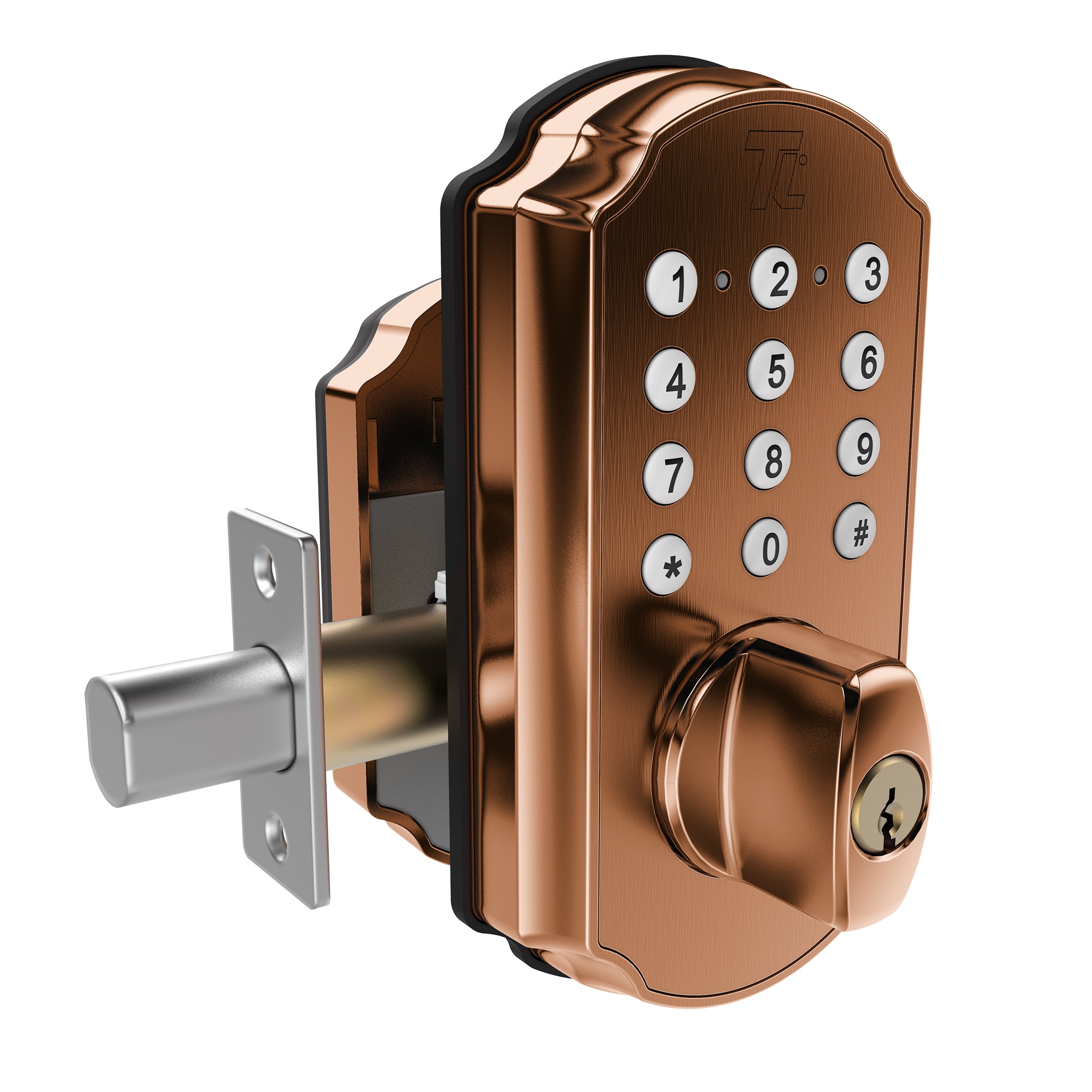 TURBOLOCK TL114 Keyless Door Lock with Keypad and Voice Prompts