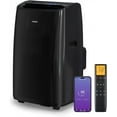 thumbnail image 1 of TURBRO 14,000 BTU Smart WiFi Portable Air Conditioner, Powerful Cooling up to 600 Sq ft, 3 in 1 Functions with Backlit Remote, Supports Alexa Voice Control, Easy Installation, Greenland Series, Black, 1 of 7
