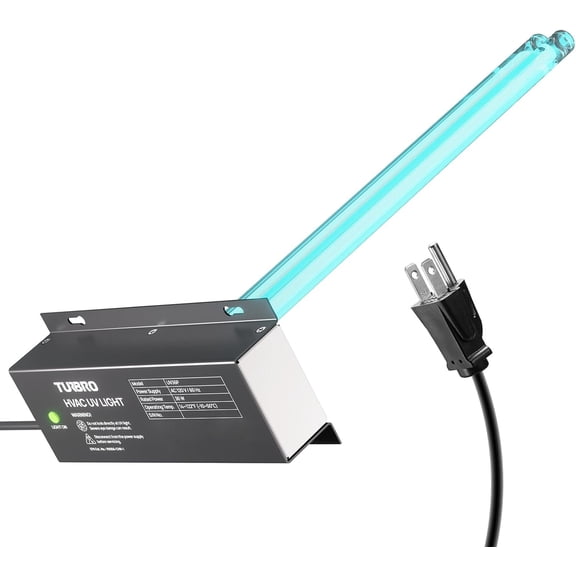 TURBRO 36W HVAC UV Light Kit for Ducted AC UV36P, 36W, 120V, 4-Pin 2G11 base, 15.2in lamp