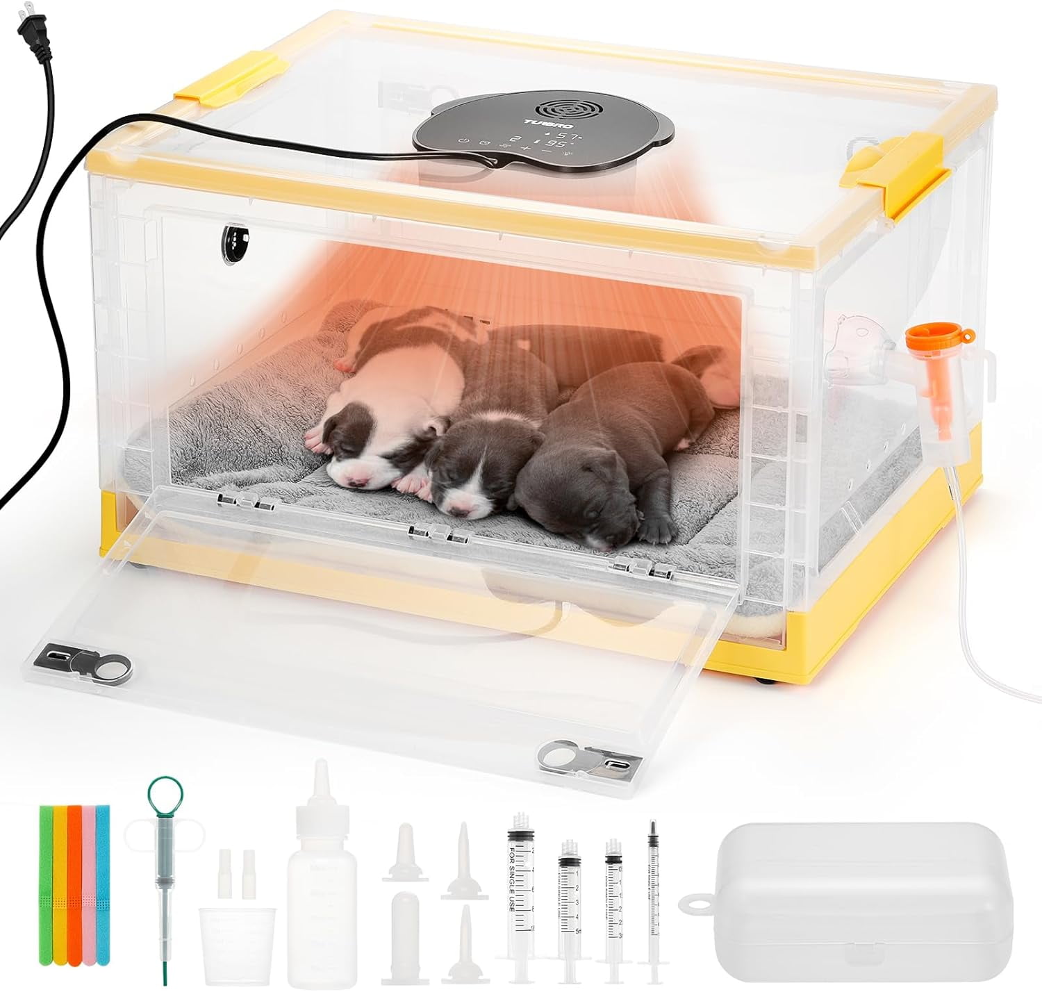 TURBRO 85L Puppy and Kitten Pet Incubator, Advanced Care System with