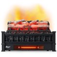thumbnail image 1 of TURBRO Eternal Flame 20-Inch Infrared Quartz Electric Fireplace Log Heater, Realistic Lemonwood Logs, Thermostat, EF20-LG, 1500W, 1 of 9