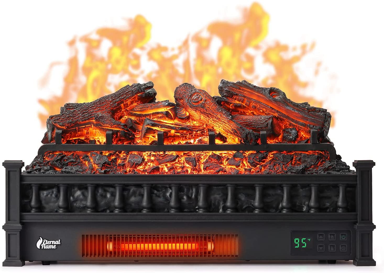 Tubro, Electric Fireplace Log Insert, EF26-LG, Infrared Quartz