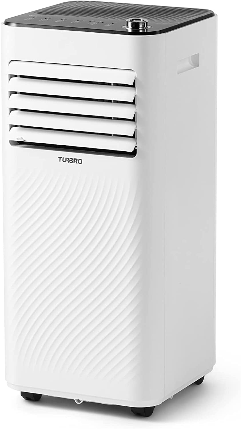 TURBRO 8000 BTU White Portable Air Conditioner with Remote and Sleep Mode
