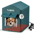TURBRO Heated Dog House Outdoor, Insulated and Weatherproof Iron ...