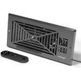 thumbnail image 1 of TURBRO Register Booster Fan, Fits 4” x 10” Register Holes, Enhances HVAC Airflow, 4-way Vent Grille, 10-speed Fan, Intelligent LCD Controller, Thermal Probe, Thermostat Control, Remote Control, Grey, 1 of 6