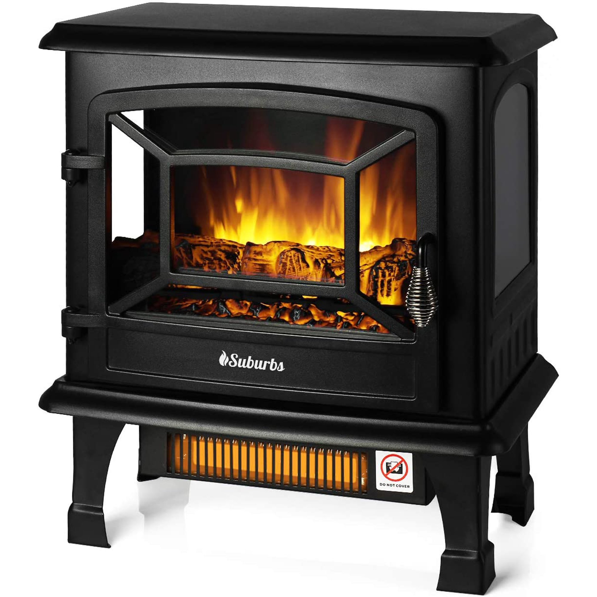 TURBRO Suburbs TS20 Electric Fireplace Infrared Heater, Freestanding,  Realistic Dancing Flame Effect, Overheating Safety Protection - Walmart.com