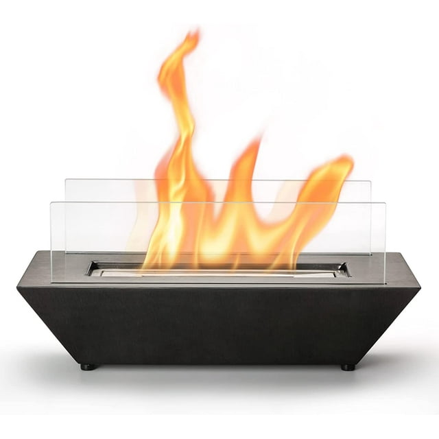 TURBRO Tabletop Ethanol Fuel Fire Pit, Portable Alcohol Fireplace Bowl for Indoor, Patio