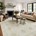 thumbnail image 1 of TURCURNO Large Area Rugs 10x14 Living Room,Modern Vintage Boho Non-Skid Soft Floral Rug Washable Carpet Beige for Bedroom Dining Room,Retro Home Decor, 1 of 11