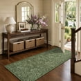 thumbnail image 1 of TURCURNO Washable 2x6 Willow Leaf Runner Rugs for Hallway Kitchen Entrance,Foldable Boho Farmhouse Olive Green Runner Rug,Non Slip Stain Resistantrug Laundry Room Rug, 1 of 10