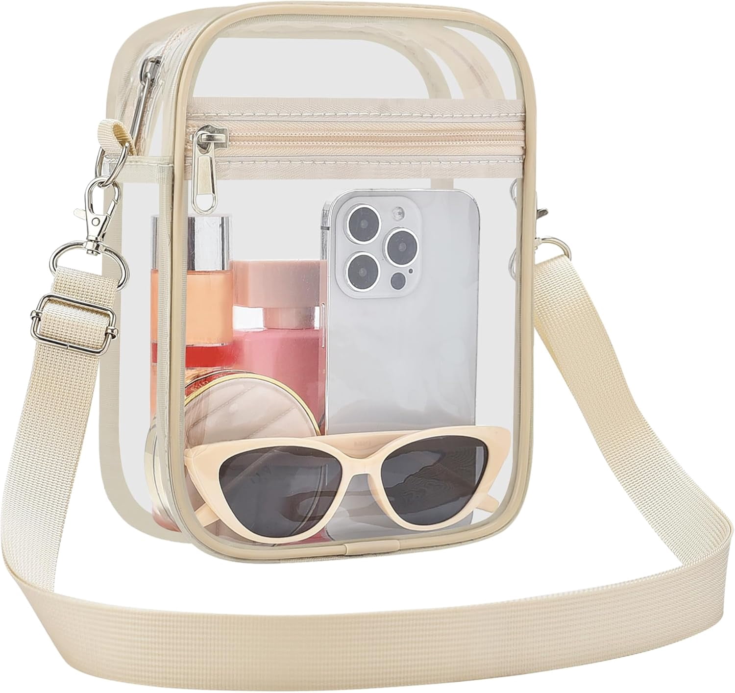 Sac d'extérieur sportif, sac transparent, sac de messager transparent