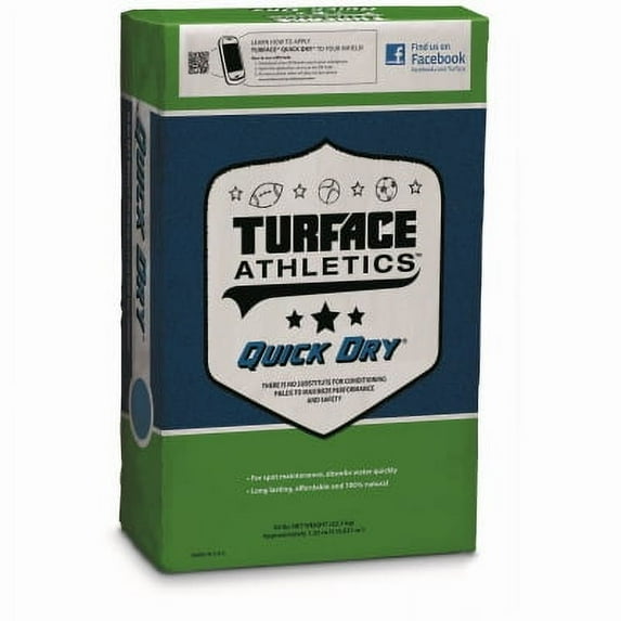 TURFACE ATHLETICS 70972361 Quick Dry Soil Conditioner, Granular, Brown/Buff, 50 lb Bag