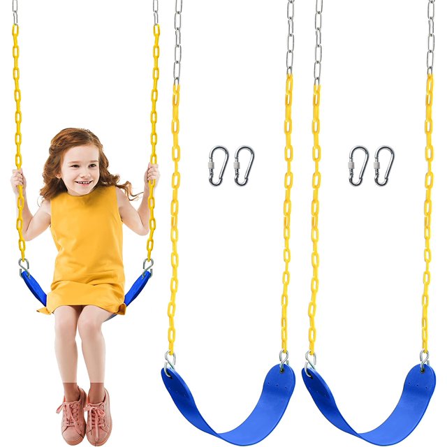 TURFEE 2 Pack Swing Seat with 128cm Chain, Swing Set Accessories