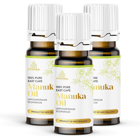TURNER Manuka Essential Oil Promotes Healthy Nails, Acne-Free Skin (10ml) 3 Bottles