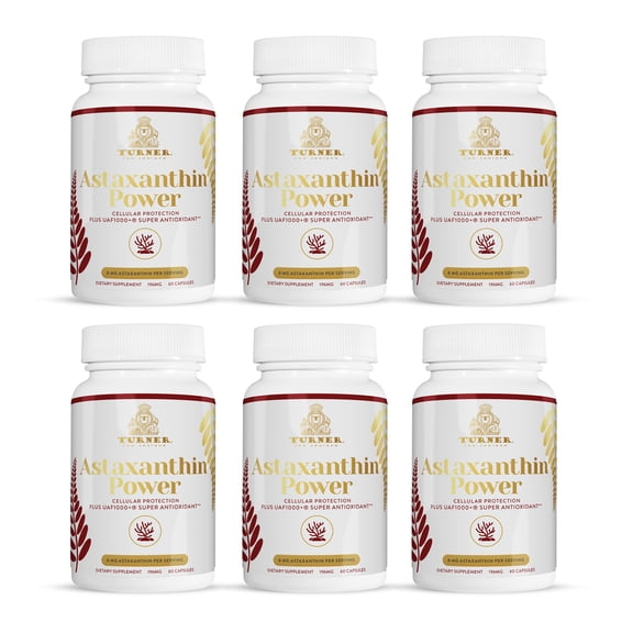 TURNER New Zealand Astaxanthin 6mg Muscle Recovery Supplement, 360 Capsules