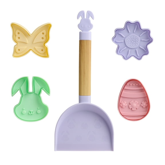 Way To Celebrate Spring Cookie Turner Set with 4 Cookie Cutters