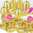 thumbnail image 1 of TURNMEON 36 Pcs Gold Easter Eggs, 2.36" Shiny Metallic Plastic Easter Eggs Fillable Surprise Golden Eggs Empty for Easter Egg Hunt Fillling Candy Treats Basket Stuffers Fillers Party Favors, 1 of 10