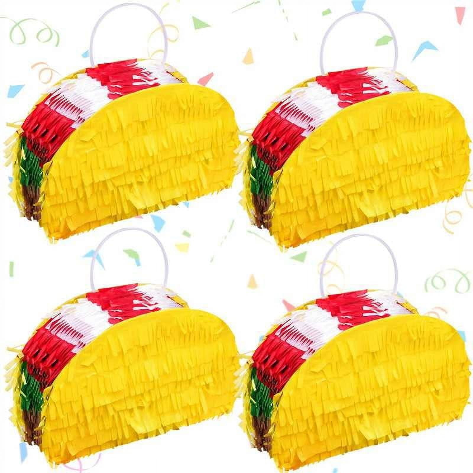 Mini Pinata Set Small Pinata Set TURNMEON 4-Pack Taco Pinatas - Small Colorful Pinatas ...