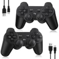 thumbnail image 1 of TURPOW P3 Controller Wireless 2 Pack,Upgraded Remote Controller for P3,6-Axis with High-Performance Double Vibration,Motion Control,2 USB Charging Cable (Black), 1 of 7