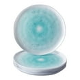 thumbnail image 1 of TURQUOISE APPETIZER PLATES | Ocean Ripples Design | Lava Collection | 9 - 10 PC, 1 of 2