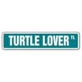 thumbnail image 1 of TURTLE LOVER Street Sign pet tortoise signs snapping box | Indoor/Outdoor |  36" Wide, 1 of 5