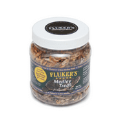 Fluker's Medley Treat for Aquatic Turtles, River Shrimp, Mealworms, and Crickets, 1.5 oz