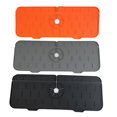 TURTM 1/3pcs Drain Mat Kitchen Faucet Sink Splash Guard Silicone Faucet
