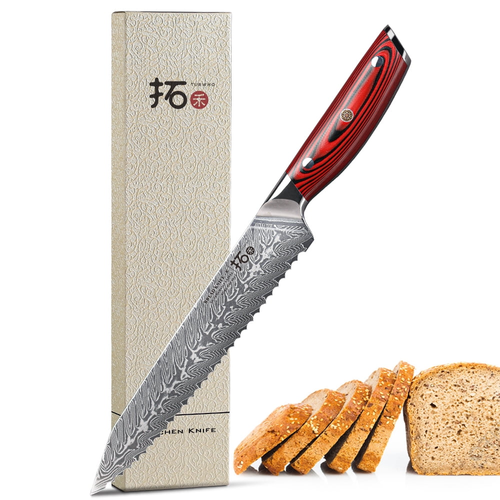 https://i5.walmartimages.com/seo/TURWHO-8inch-Bread-Knife-Japanese-VG10-Damascus-Steel-Kitchen-Breakfast-Bread-Sandwich-Slicing-Knives-With-Red-G10-Handle_bc3ea76d-389d-42b0-8370-0a8a25431dad.f6cbefea6b2da27e04da207db45f2b4d.jpeg