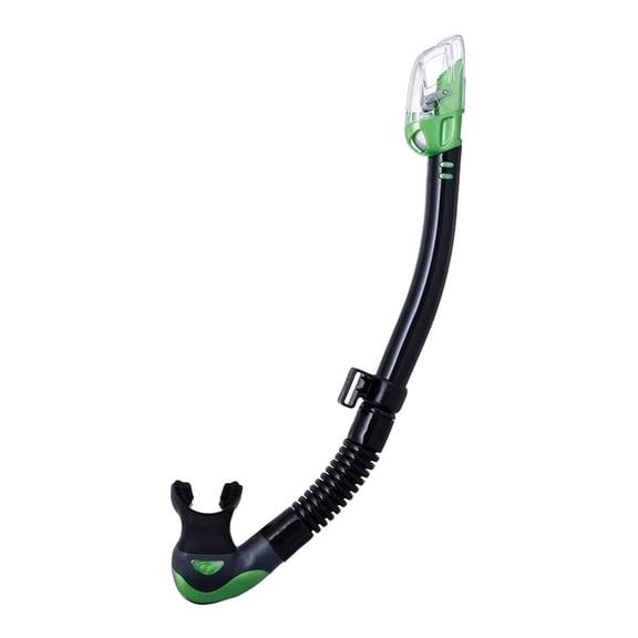TUSA Hyperdry Elite II Black/Energy Green Scuba Diving Snorkel (SP-0101QB-EG)