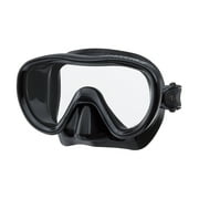 TUSA Kleio II Small, Single Lens Panoramic View Mask Black Silicone/Black