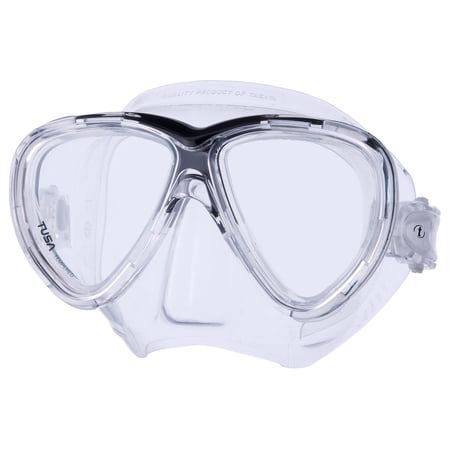 TUSA Freedom One Scuba, Snorkel Mask with Freedom Fit Technology (Clear/Black)