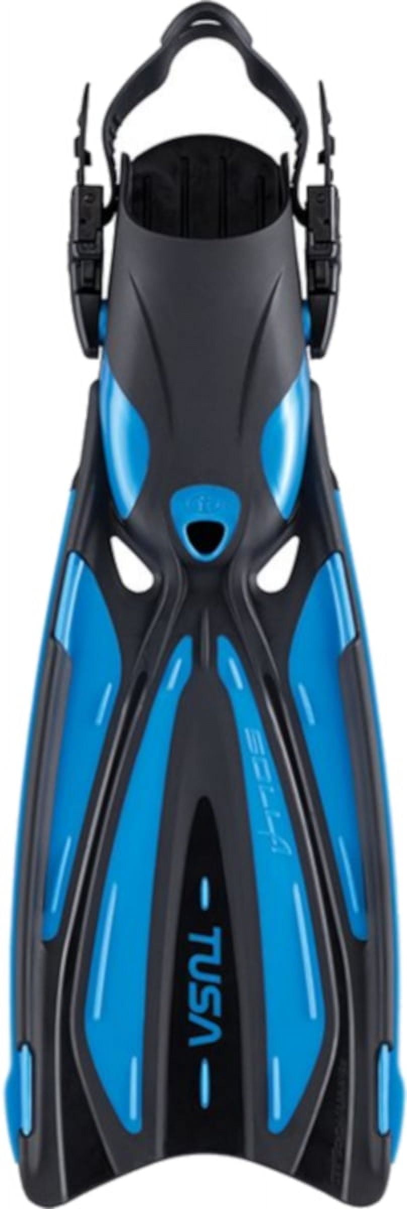 Tusa SF-22 Solla Open Heel Scuba Diving Fins - Fish Tail Blue - Small
