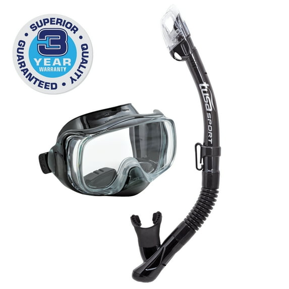 TUSA Sport Adult Imprex 3D Purge Mask and Dry Snorkel Combo