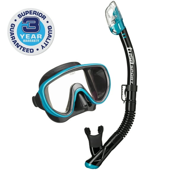TUSA Sport Adult Serene Mask and Dry Snorkel Combo
