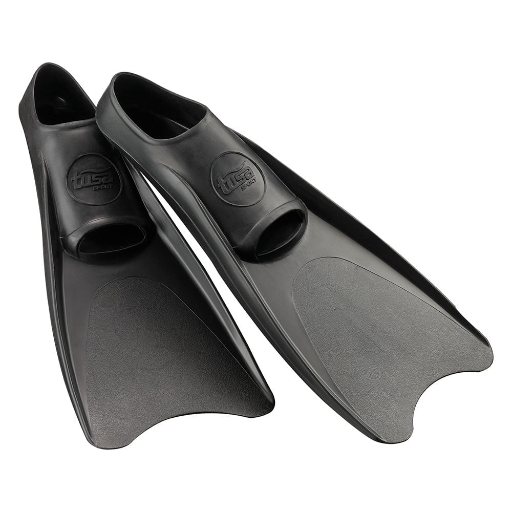 TUSA Sport UF-1202 Full Foot Rubber Snorkeling Fins - Black S (5-7)