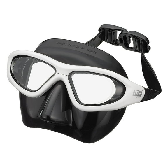 TUSA Sport UM29 Adult Free Diving Mask, Black/White