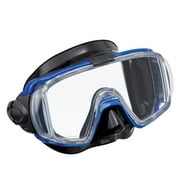 TUSA Sport UM31 Adult Visio Tri-Ex Snorkeling Mask, Black/Metallic Blue