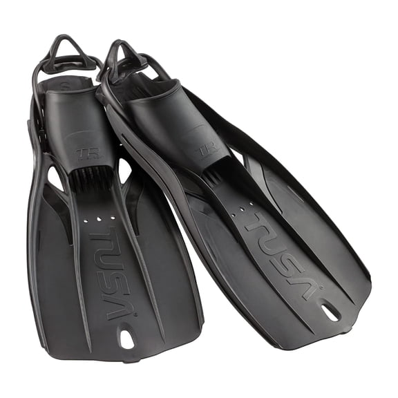 TUSA Travel Right Diving Fins, Color: Black, Size M