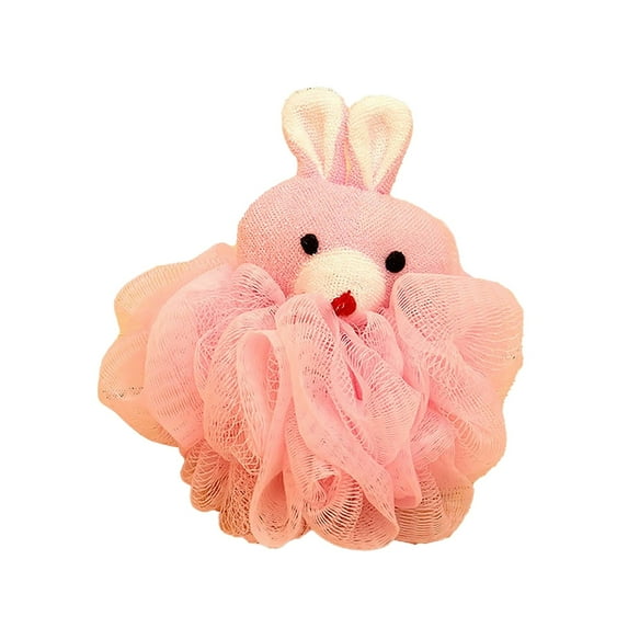 TUSANG Animal Shaped Colorful Children'S Bath Foam, Exfoliating Frosted Mesh Bag Bath Ball, Cute Duck, Rabbit, Frog, Bear Shaped, Designed Specifically for Baby Boys and Girls