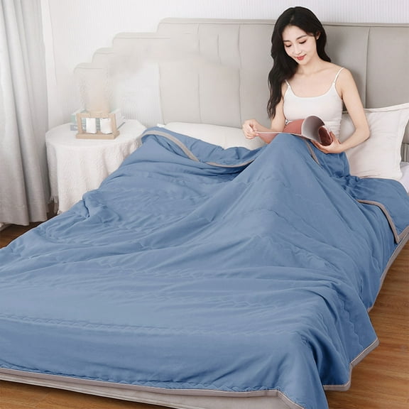 TUSANG Cooling Blankets for Hot Sleepers,Cold Effect,Cooling Comforter,Cool Summer Blanket Keep Body Cool for Night Sweats,Summer Blanket Queen Size,Breathable Summer Blanket